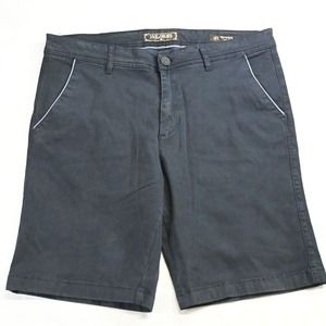 Jack of Spades 34 x 10" Navy Blue Stretch Montauk Bermuda Chino‎ Shorts
